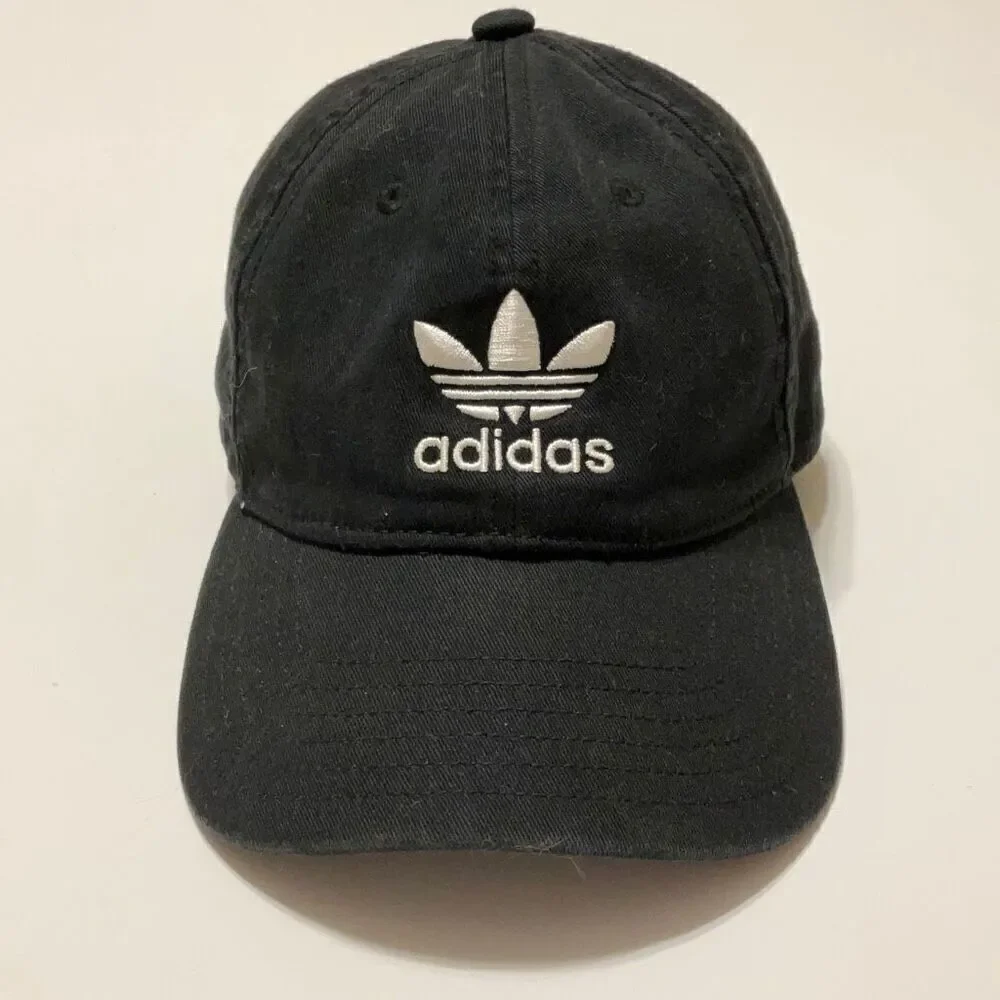 Adidas Ballcap. Black with white logo. One size.